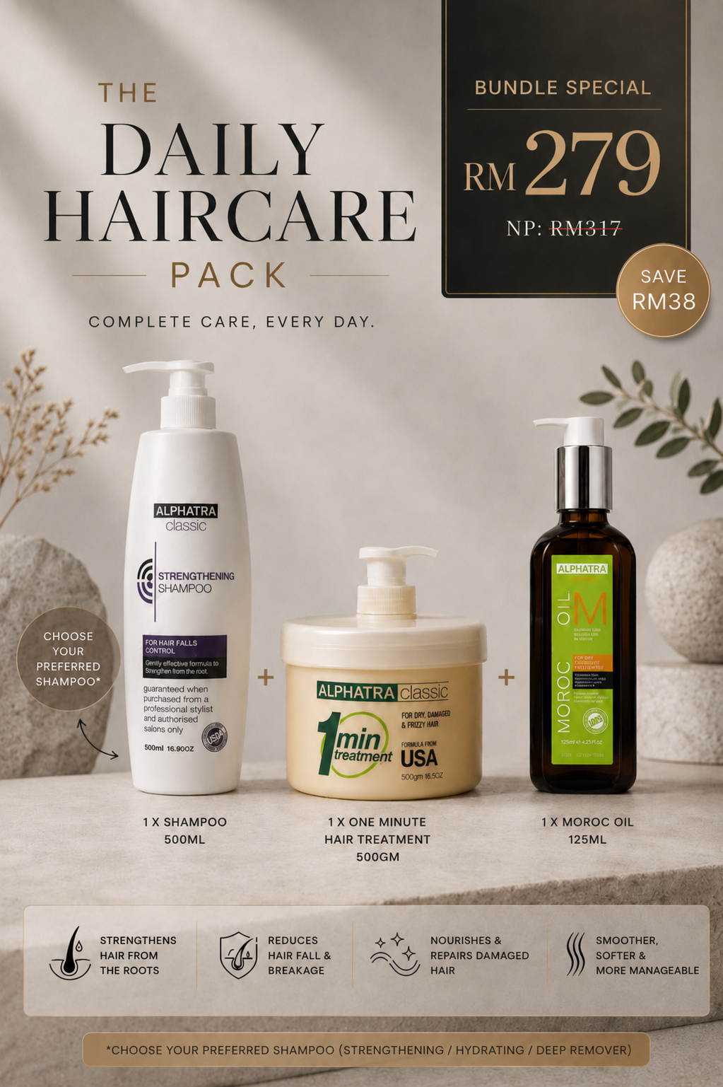 "The Daily Haircare Pack"